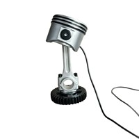 Lampe de table originale en résine, motif piston de moteur et bougie d'allumage, pour la décoration de la maison et du bar, et comme lampe de lecture