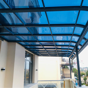 Tettoia in Policarbonato con Telaio in Alluminio <span class=keywords><strong>per</strong></span> Villa, Balcone, Terrazza, Giardino, <span class=keywords><strong>Porta</strong></span>, Pensilina <span class=keywords><strong>Esterna</strong></span> Impermeabile - Product Image 4