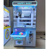 Mini machine à griffes à monnayeur, jeu d'arcade de type grue, armoire de capture de jouets en peluche en plastique pour enfants, centre de divertissement commercial