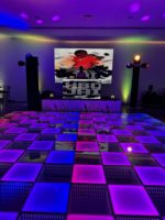 Projecteurs de piste de danse LED en verre 3D pour les fêtes de mariage et la discothèque Mode de contrôle DMX512 pour les hôtels et les événements