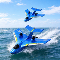 Avion télécommandé amphibie RC en mousse EPP avec 2 batteries, prêt à la vente