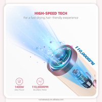 RUCHA 110000 tr/min Haute Vitesse 7-en-1 : Styler Capillaire, Fer à Boucler Automatique, Sèche-Cheveux, Peigne Chauffant, Outils de Coiffage, Brosse Sèche-Cheveux