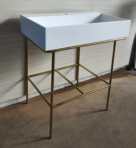 Centre bảng thép không gỉ kim loại khung Bàn cà phê khổng lồ hiển thị băng ghế dự bị hành lang giao diện điều khiển sang trọng satin Brass Victorian hợp thời trang - Product Image 5