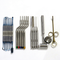 Offre Spéciale : Kit de 19 instruments dentaires en acier inoxydable pour chirurgie osseuse (osteotome, élévateur de sinus, burin, marteau) - Certifié CE DMD