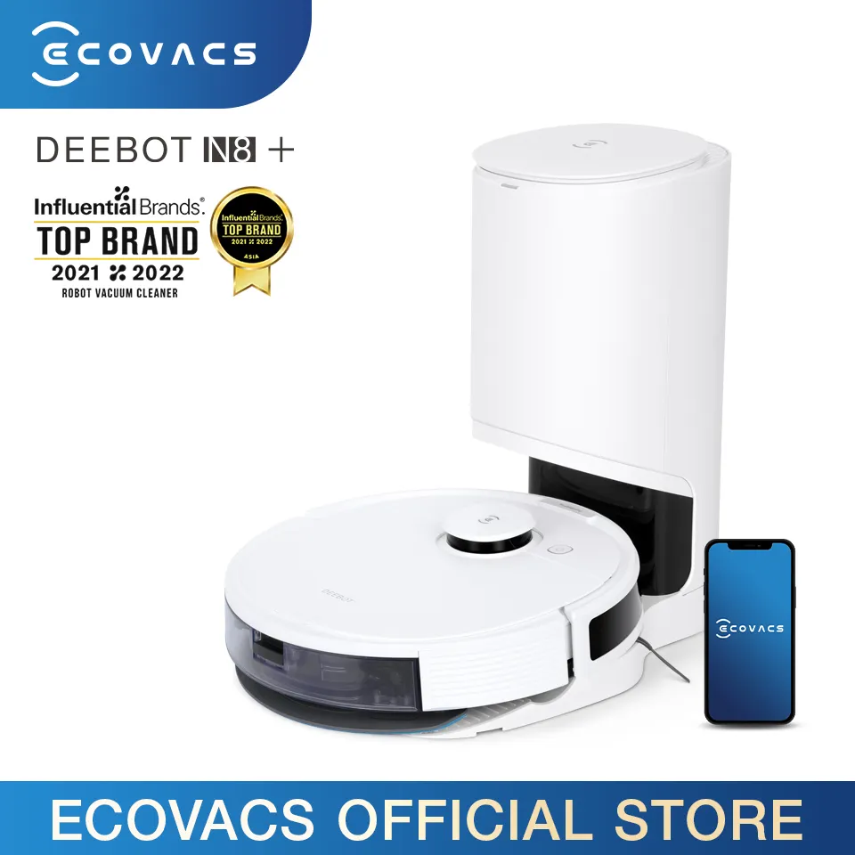 ECOVACS DEEBOT N8+ White Sell Well New Type Dry Wet Stain Robot Vacuum Cleaner