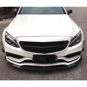 Divisor de Labio Delantero de Fibra de Carbono para <span class=keywords><strong>Mercedes</strong></span> Benz C63 C63S W205 <span class=keywords><strong>AMG</strong></span> con Recortes para Faros Antiniebla, Labio Inferior de Parachoques Delantero, Piezas de Modificación de Coche - Product Image 3