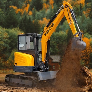 รถขุดตีนตะขาบขนาด 4.5 ตัน แบบมีห้องโดยสาร พร้อมระบบปรับอากาศ สำหรับงานวิศวกรรม รถขุดขนาดเล็ก สำหรับส่งออกจากโรงงาน - Product Image 1