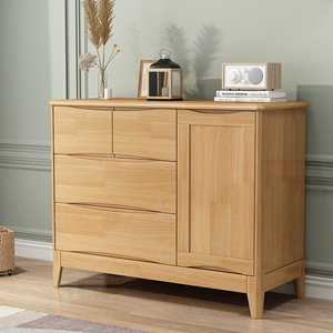 Solid Wood Chest Of <b>Drawers</b> 5101 Modern Storage Cabinet For Bedroom Living Room Freestanding Dresser - Product Image 1