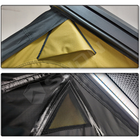 Tente de toit rigide en aluminium SNDN 4x4 pour l'extérieur, tente de toit double couche quatre saisons, imperméable, pour 2 personnes, tente de camping sur le toit
