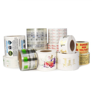 Nhà Máy Trực Tiếp Tùy Chỉnh Nhãn Dán Trong Suốt Nhãn Văn Bản Logo Thương Hiệu Tự Dính Nhãn Dán - Product Image 2