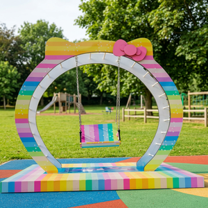 Support d'arche en métal arc-en-ciel pour présentoir de bureau, décoration d'événements et de fêtes, conception de couleur personnalisée - Product Image 2
