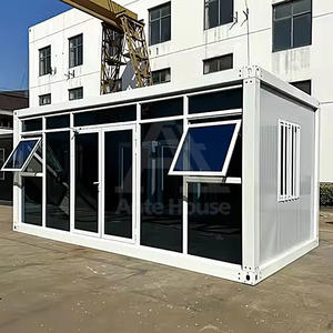 בית מכולה נייד רב תכליתי מפלדה עמידה בגודל 40 רגל, ניתן לפירוק, עם דלת נגללת, לשימוש כבית, חניה או קאסה קונטנדר. - Product Image 2