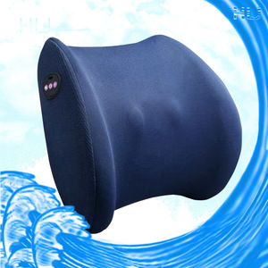 หมอนนวดอัจฉริยะสำหรับพยุงหลัง สีน้ำเงินเข้ม ชาร์จผ่าน USB พร้อมอินฟราเรด กดจุดนวดคลึง ใช้ได้ทั้งที่ออฟฟิศ รถยนต์ และที่บ้าน - Product Image 1
