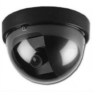Simulated <b>Security</b> Camera Hemispherical Battery Powered With Light Indoor Outdoor Surveillance Accessory - Product Image 2