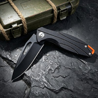 Cuchillo Plegable de Alta Calidad con Hoja de Acero 5cr13 y Mango G10, Cuchillo de Bolsillo para Supervivencia al Aire Libre, con Clip de Bolsillo G10 para Camping, Bricolaje, Grado OEM