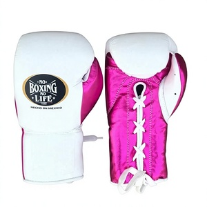Guantes de Boxeo de Piel Genuina de Alta Calidad, Sin Boxeo No Hay Vida, para Sparring y Entrenamiento, con Absorción de Humedad y Cierre de Cordones - Product Image 3