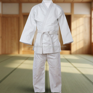 ชุดยูโด,เข็มขัดผ้าฝ้าย JITSU GI สำหรับงานหนักศิลปะการต่อสู้คาราเต้ทุกขนาด - Product Image 2