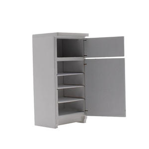 Nouveau produit famille maison de poupée meubles en bois blanc réfrigérateur maison de jeu pour enfant jouet boîte à glace <span class=keywords><strong>Miniature</strong></span> réfrigérateur - Product Image 4