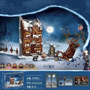 Blocs de construction personnalisables sur <span class=keywords><strong>le</strong></span> thème du monde <span class=keywords><strong>magique</strong></span>_Ensemble cadeau en vrac de château de sorcier compatible universellement, 4 maisons et figurines_Whomping Willow - Product Image 2