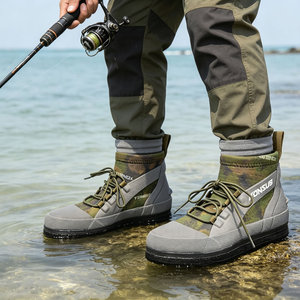 Scarpe da Pesca Rock Reef, Antiscivolo Impermeabili con Suola in Feltro e Chiodi in Acciaio, Scarpe Professionali da Pesca, Scarpe da Pesca in <span class=keywords><strong>Mare</strong></span> per Uomo - Product Image 1