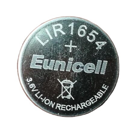Great CP1654 3.7V Button Battery Li-ion Rechargeable Battery LIR1654