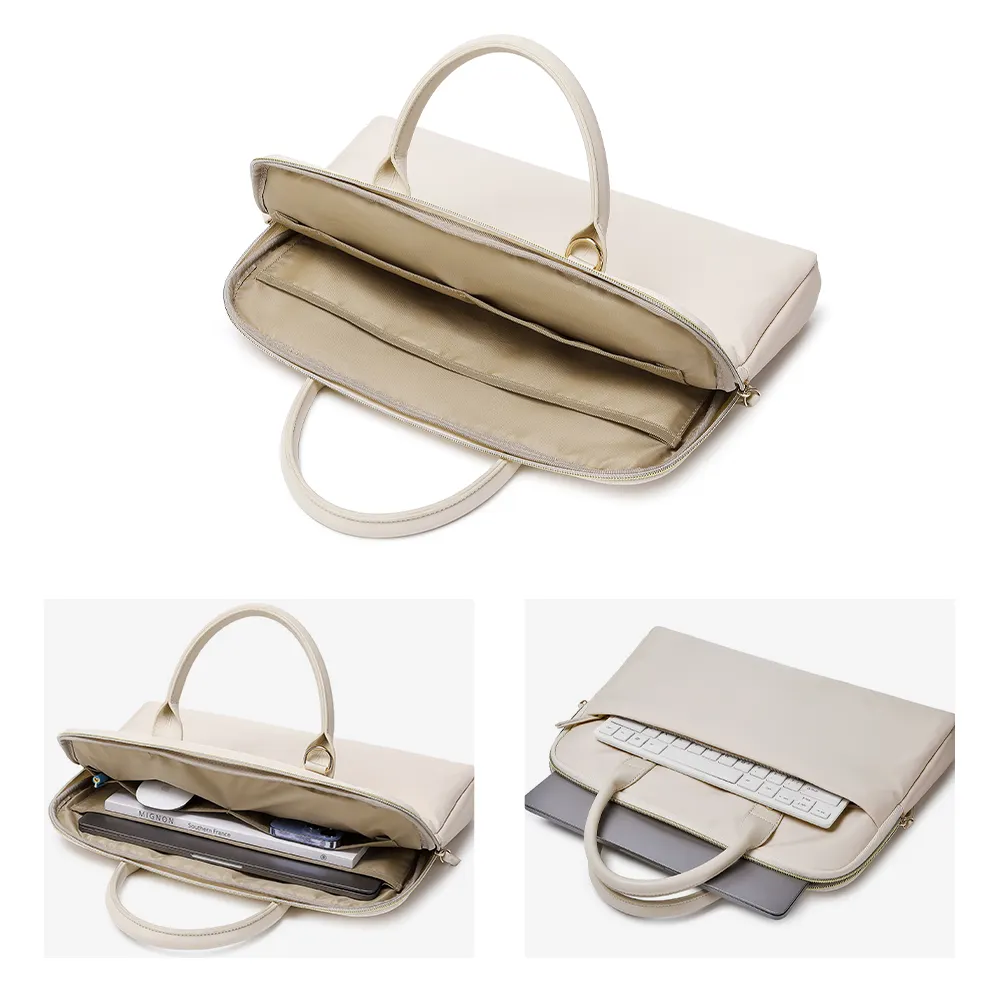Bolsa de mano para ordenador portátil, maletín de ordenador de nuevo estilo para el trabajo, bolso impermeable, bolsa para ordenador portátil para mujer, tamaño personalizado