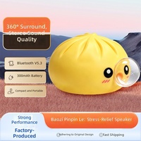 Haut-parleur sans fil compact 5W TWS Bluetooth anti-stress en silicone mignon, idéal pour la maison, l'extérieur, les fêtes et comme cadeau