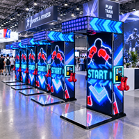 Machine d'arcade de boxe avec testeur de force LED, machine de divertissement à monnayeur pour centre de jeux intérieur