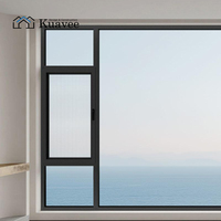 Ventana Corredera Insonorizada de Doble Vidrio, Ventana Antiviento de Aleación de Aluminio y Acero Inoxidable, Ventana Corredera Segmentada para Hotel