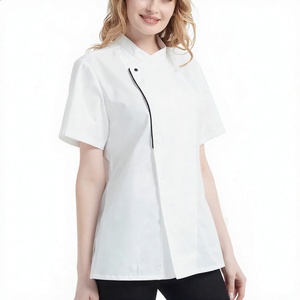 <span class=keywords><strong>Veste</strong></span> <span class=keywords><strong>de</strong></span> Chef à Manches Courtes pour Femmes en Gros, Vêtements <span class=keywords><strong>de</strong></span> Travail <span class=keywords><strong>de</strong></span> <span class=keywords><strong>Cuisine</strong></span> <span class=keywords><strong>de</strong></span> Haute Qualité, <span class=keywords><strong>Veste</strong></span> <span class=keywords><strong>de</strong></span> Cuisinier pour la Restauration, Service OEM - Product Image 3