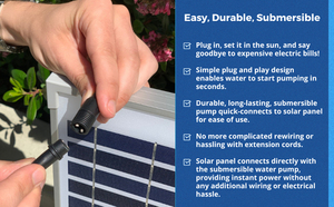 <b>Solar</b> <b>Powered</b> <b>Water</b> <b>Pump</b> Outdoor Submersible <b>Water</b> Flow Adjustable for Bird Bath Fish Pond Garden Hydroponic Fountain <b>Pumps</b> - Product Image 4