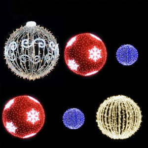 EVERMORE 크리스마스 장식 빛 3d 야외 방수 크리스마스 장식 매달려 Led 모티브 공 빛 - Product Image 6