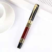 Coffret Cadeau de Luxe Européen : Stylo Plume en Laiton, Encre Premium et Étui en Cuir Gravé – Idée Cadeau pour Homme d'Affaires