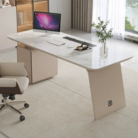 Bureau de direction moderne Bureau d'ordinateur avec pierre frittée Top Luxury Executive Ceo Office Table Furniture
