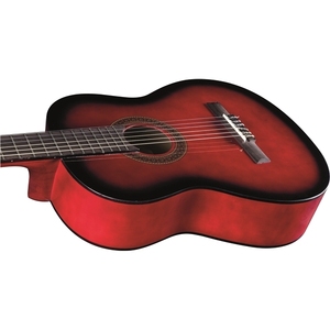 Guitares EKO - CS-10 Guitares classiques rouges avec dessus, dos et côtés, avec manche et touche - Product Image 3