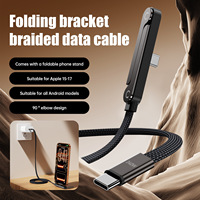 Câble de charge haute puissance 240W USB-C vers USB-C pour Samsung Galaxy S24 Ultra, support réglable, cordon de données pour iPhone 17 16 15