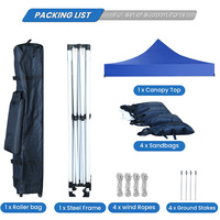 Carpa Publicitaria Plegable 3x3 Impermeable con Impresión de Logotipo Personalizado para Eventos al Aire Libre y Ferias Comerciales