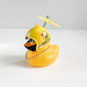Lindos Patitos de Goma Amarillos en Miniatura, Adornos para Autos, Accesorios para Bicicletas con Hélice y <span class=keywords><strong>Casco</strong></span> - Product Image 6