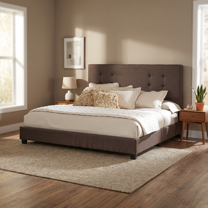 <b>Bed</b> JPS 350083 Bedroom Modern Home Furniture Upholstery Leather Fabric PVC PU Wooden Metal <b>Queen</b> King Single Malaysia - Product Image 2