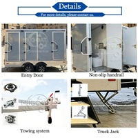 Promotion : Remorque WC Mobile 3 Cabines à Double Essieu Grise, Toilettes Portables avec Urinoir et Lavabo pour Grands Événements Extérieurs
