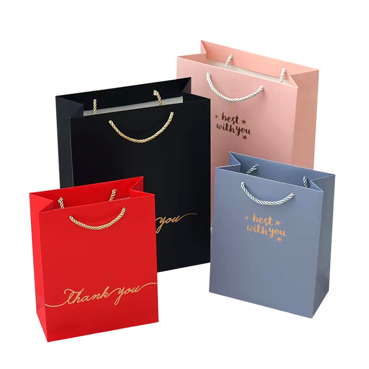 custom print reusable shopping cosmetic fashio<i></i>nable make up bag packaging paper bags with logo for clothing