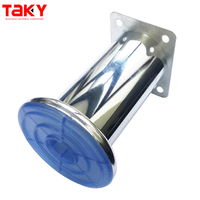 Pata de acero de 80 TK-21 para sofá, pata de metal para muebles