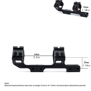 ขาตั้งกล้องแบบ Dovetail ขนาด 11 มม. ยี่ห้อ BANGBANG พร้อมระบบปรับระดับแนวนอนสำหรับท่อขนาด 1 นิ้ว/30 มม. ความสูงตรงกลาง 1.14 นิ้ว สำหรับการฝึกซ้อมกลางแจ้ง - Product Image 3