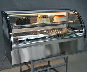 900mm length used countertop refrigerated display case for bakery