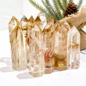 بيع بالجملة شافي أصفر يذوب برج كريستال للشاكرا وتطهير الطاقة - Product Image 1