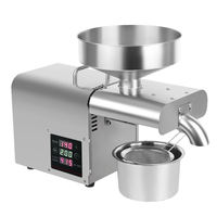 Presse à huile en acier inoxydable de 6 kg/h pour le traitement du soja, des arachides et du colza, résistante à l'usure et facile à utiliser