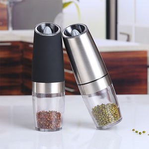 Automático Mini Elétrica Dry Spice Salt Grinder Set Aço Inoxidável Rosa Black <span class=keywords><strong>Pepper</strong></span> <span class=keywords><strong>Mill</strong></span> Garrafa Gravidade & Elétrica Boxed - Product Image 1