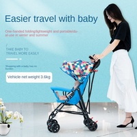 Poussette bébé pliable légère, pliage à une main, poussette parapluie portable pour enfants, toutes saisons, 3,6 kg, poussette de voyage