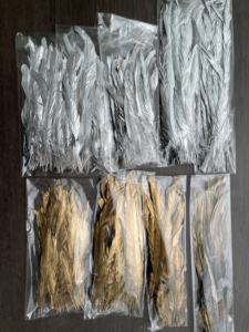 Venta al por mayor de alta calidad 40-45cm oro metálico plata pintado plumas de cola de <span class=keywords><strong>gallo</strong></span> para el diseño de disfraces de Carnaval - Product Image 5