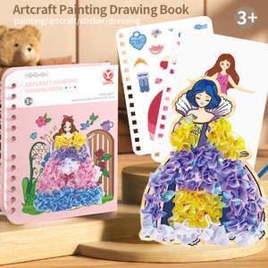 <span class=keywords><strong>Libro</strong></span> <span class=keywords><strong>de</strong></span> imágenes <span class=keywords><strong>de</strong></span> princesa, rompecabezas, papel <span class=keywords><strong>de</strong></span> calidad, pintura DIY, vestido <span class=keywords><strong>de</strong></span> niña hecho a mano, pegatina, diseño creativo <span class=keywords><strong>de</strong></span> Poke, juguetes <span class=keywords><strong>de</strong></span> pasta para niños - Product Image 2
